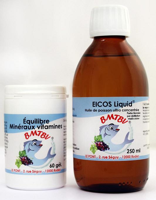 equilibre et mineraux 60 gel et EICOS 250ml PETITE