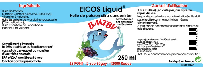 étiquette Eicos Liquid